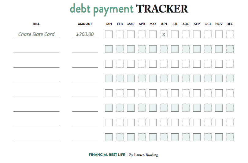  Free Template How To Use A Debt Tracker To Visualize Debt Payoff
